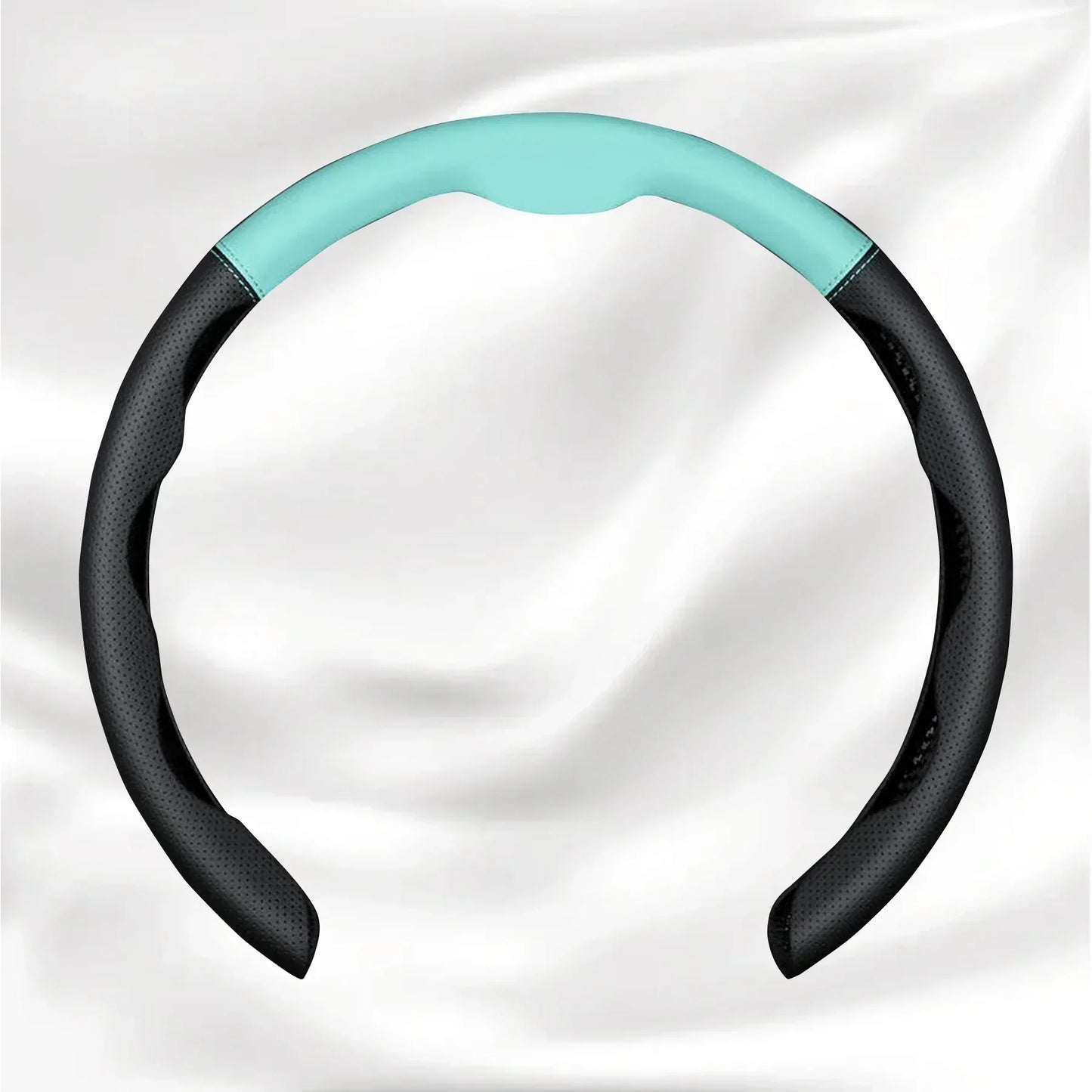 Nexi Customized Car Logo Breathable Ultra-thin 5D Leather & Carbon Car Steering Wheel Cover Universal Fit